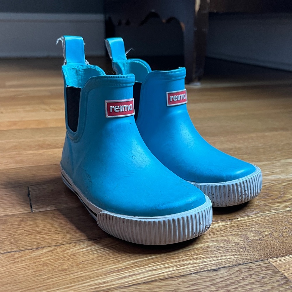 Reima Blue Rubber Boots, used/perfectly functional condition